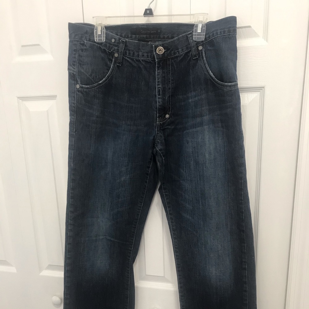 Calvin Klein blue jeans